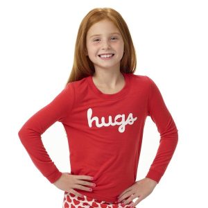   Pajama Shop™ Hugs PJ Top - Toddler and Youth