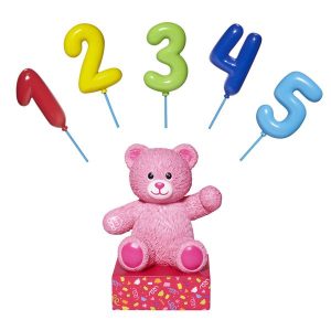  ® Pink Bear Base with CeleBEARate Balloon Inserts (1-5)