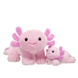 Pink Axolotl Stuffed Animal &   Mini Beans® Gift Set